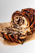 Étcsokoládés–pekándiós babka